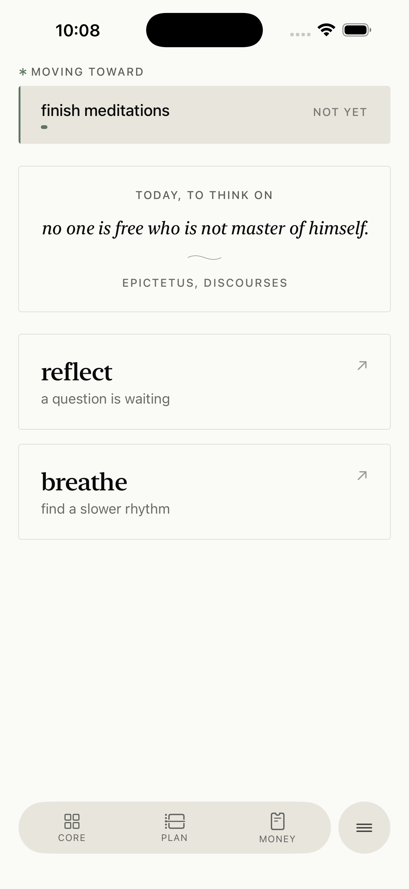 reflect on iPhone